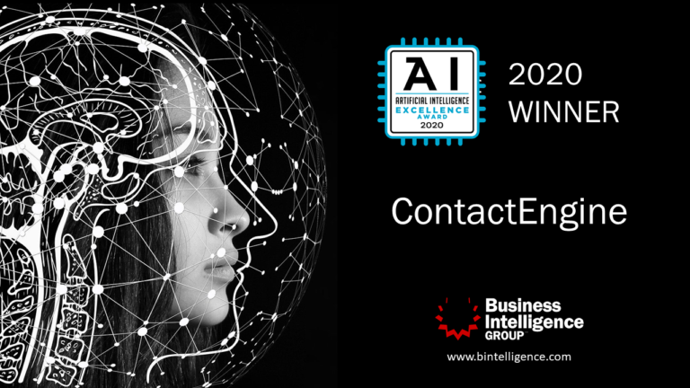 ContactEngine named a winner in 2020 Artificial Intelligence Excellence Awards