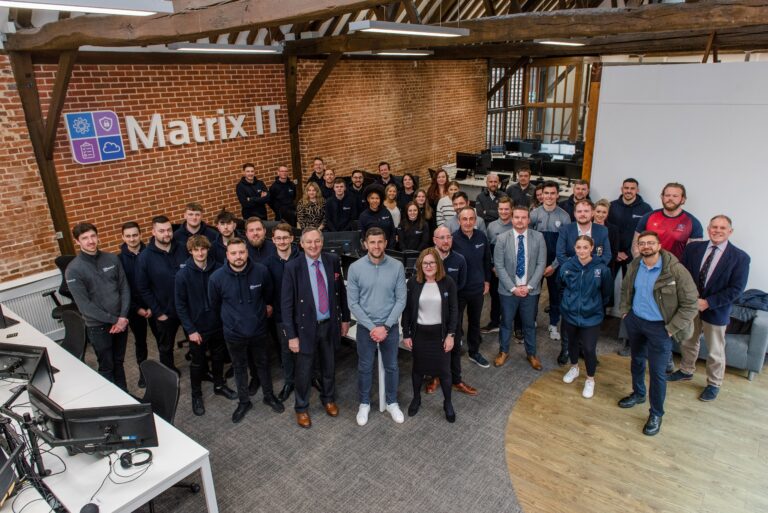 Hampshire’s sporting heroes help Matrix IT celebrate new office move