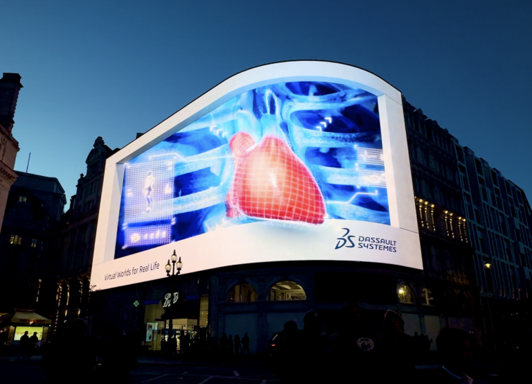 New Dassault Systèmes Media Campaign Introduces Virtual Worlds for Real Life to Piccadilly Circus