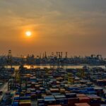 Seaport during Golden Hour